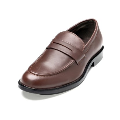 Boys’ Classic Brown Penny Loafer Dress Shoes