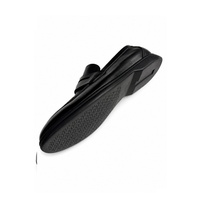 Men's Classic Black Penny Loafers – Slip-On Dress Shoes