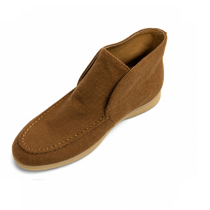 Boy's Brown Suede Chelsea Boots – Classic Slip-On Casual Dress Boots