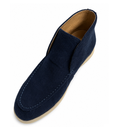 Boy's Navy Suede Chelsea Boots – Classic Slip-On Casual Dress Boots