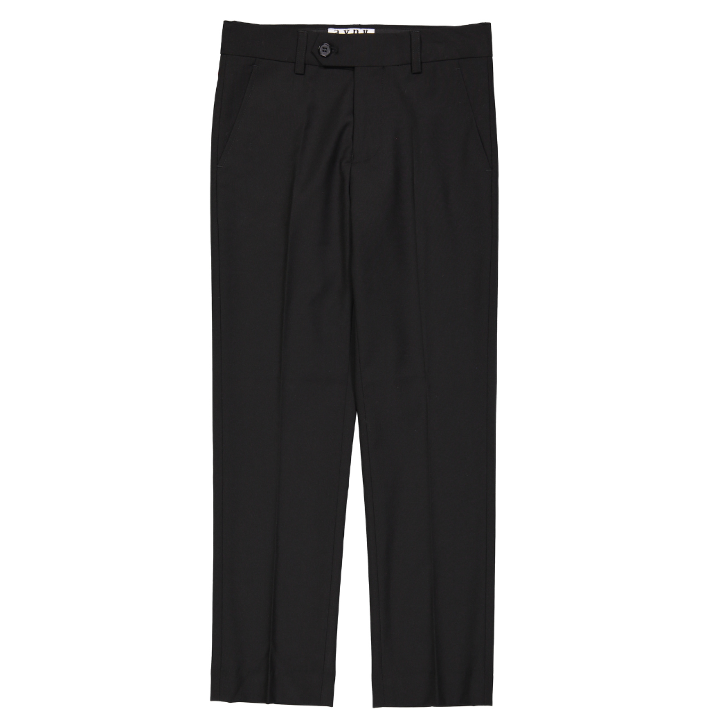 Boys Classic Navy Dress Pants – Flat Front Formal Trousers