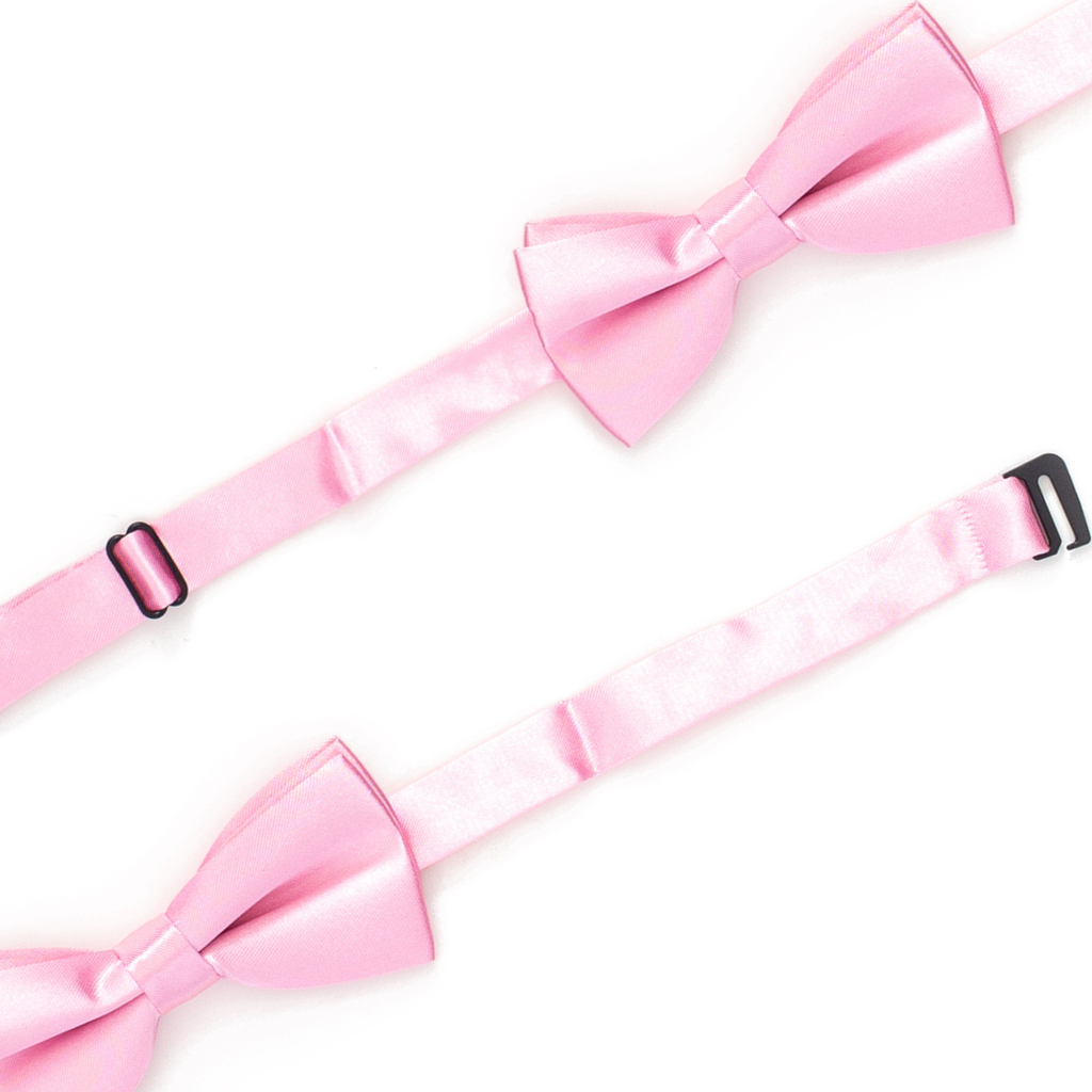 Light Pink Satin Boys Pre-Tied Bow Tie