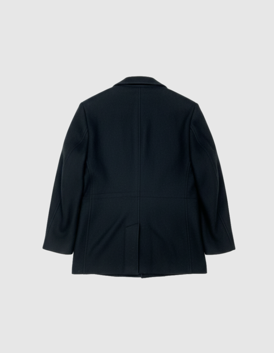 Boys Solid Coat with Insert