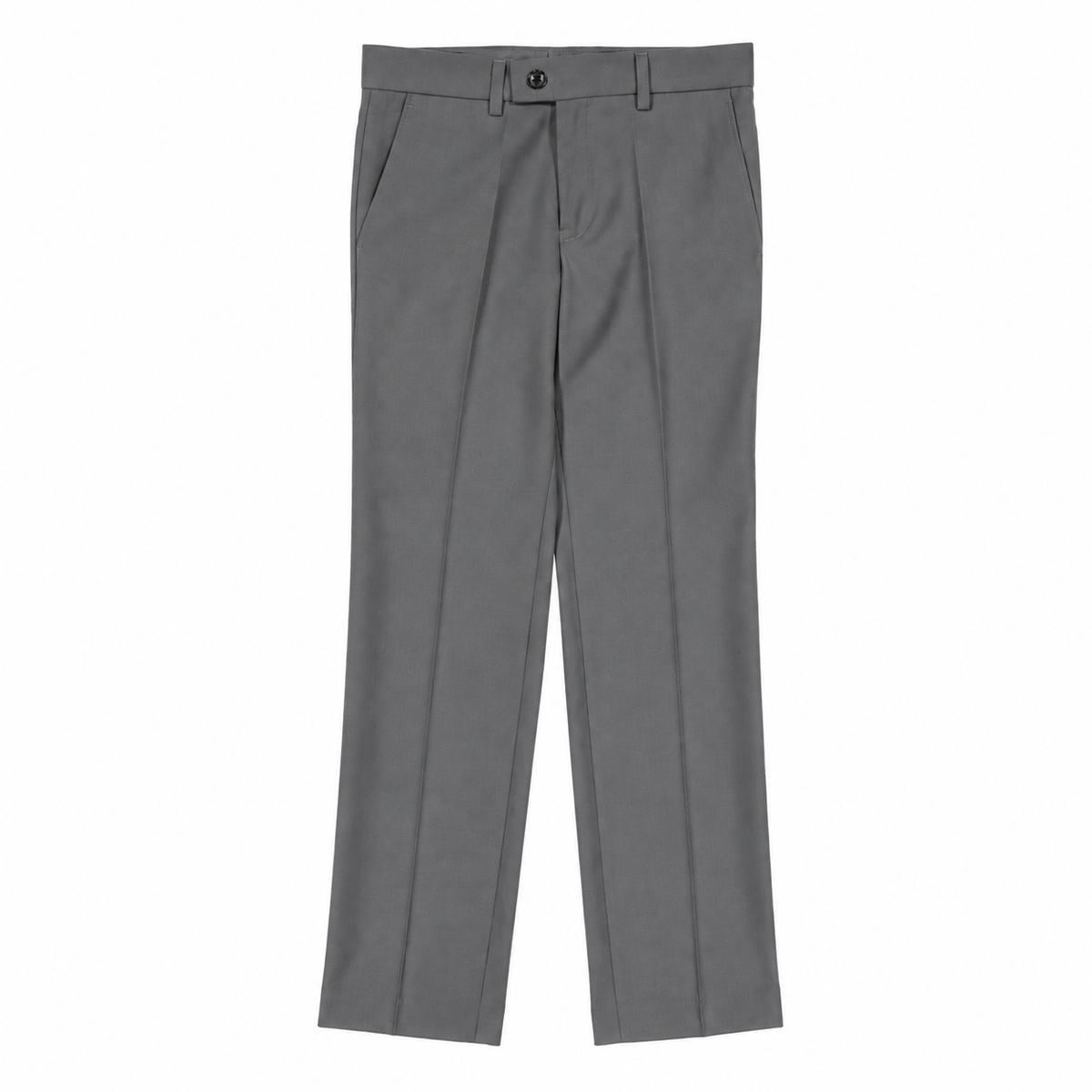 Boys Classic White Dress Pants – Formal Flat Front Trousers